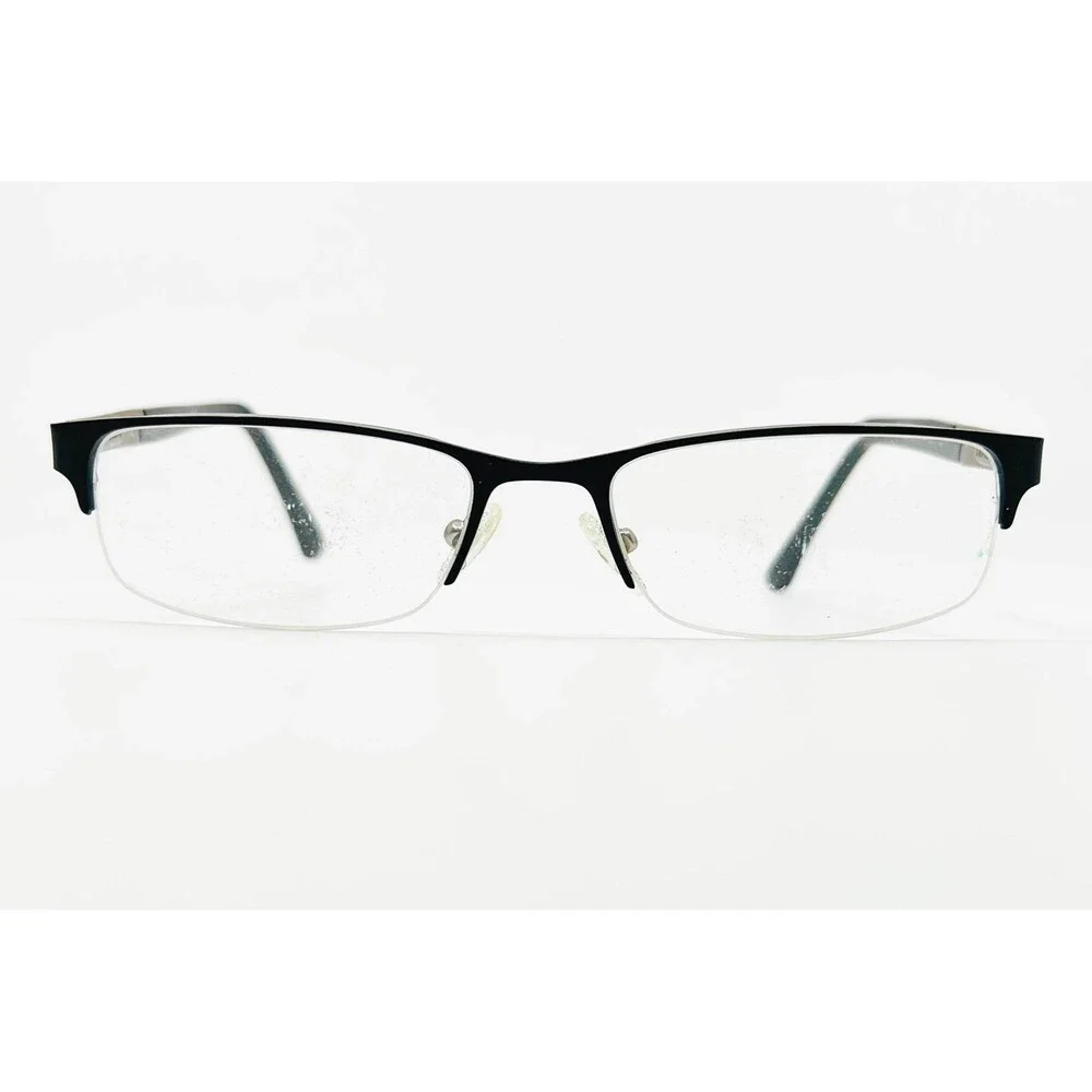 Safilo Eyeglasses Frames Womens Black Half Rim Rectangular 2004 51-20-135